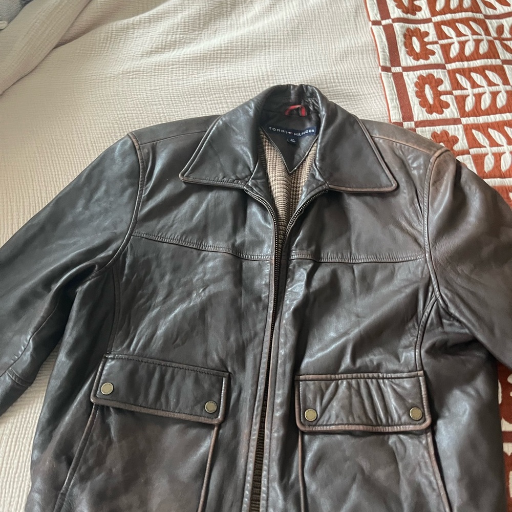 Vintage Rich Chocolate Brown Leather Jacket